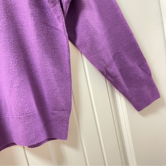 Vintage Gianni Dolce Mock Neck Sweater Purple - Picture 5 of 12